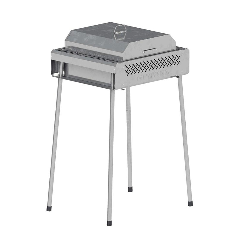 Multifunctional Stainless Steel Outdoor Charcoal Barbecue Grill Portable Dutch Oven Adjustable Height