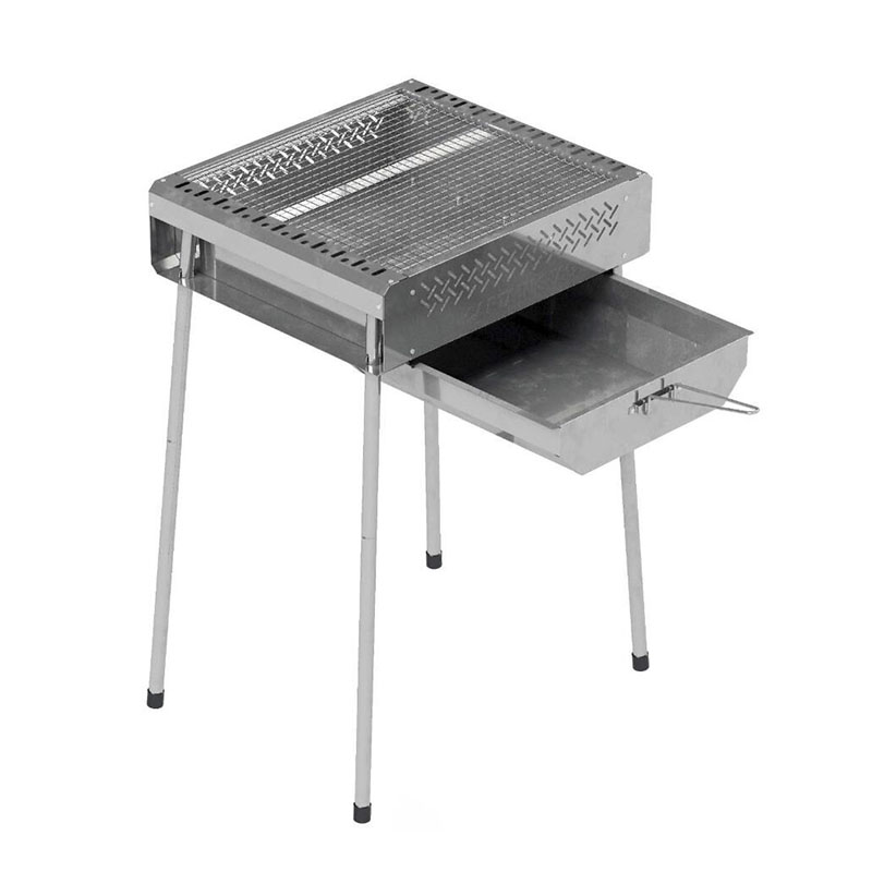Multifunctional Stainless Steel Outdoor Charcoal Barbecue Grill Portable Dutch Oven Adjustable Height