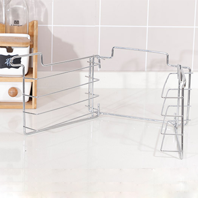 Easy To Store Pastry Baking Pan Set Portable Side Dishes Shelving Rack Hot Pot Vegetable Rack With Three Pizza Tray